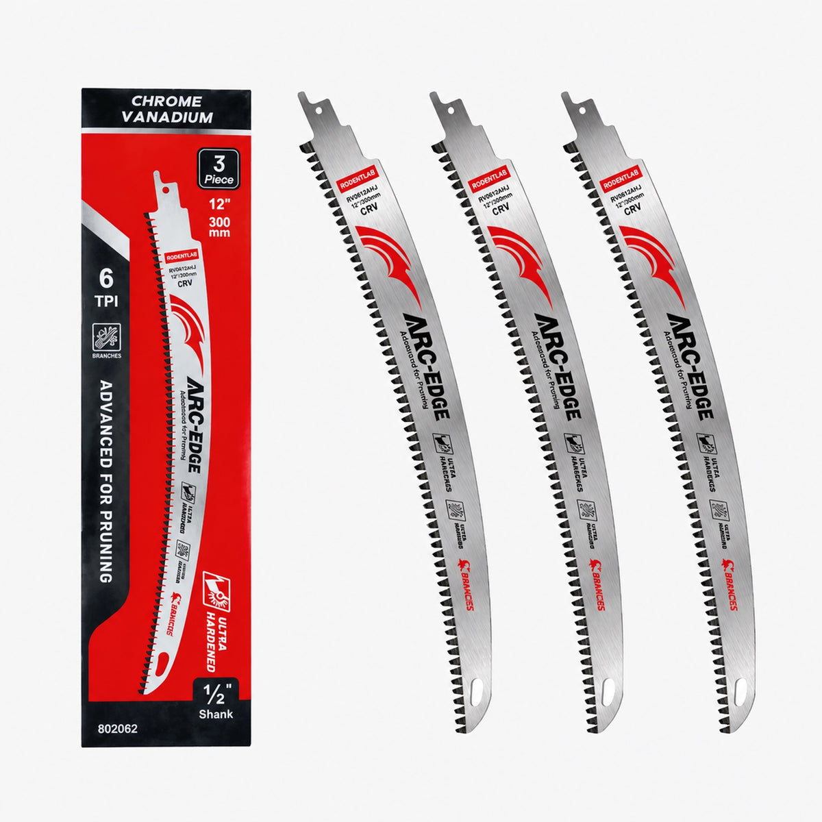 Tree Trimming/Wood Cutting – Japanese Teeth Arc Edge 6 TPI Reciprocating Saw Blade