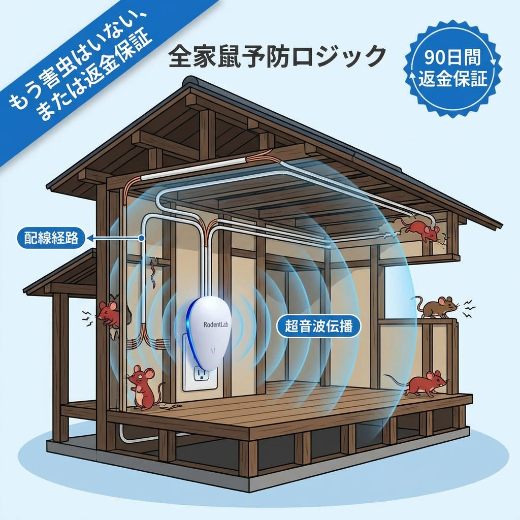 RodentLab 全屋配線伝導 超音波の仕組み