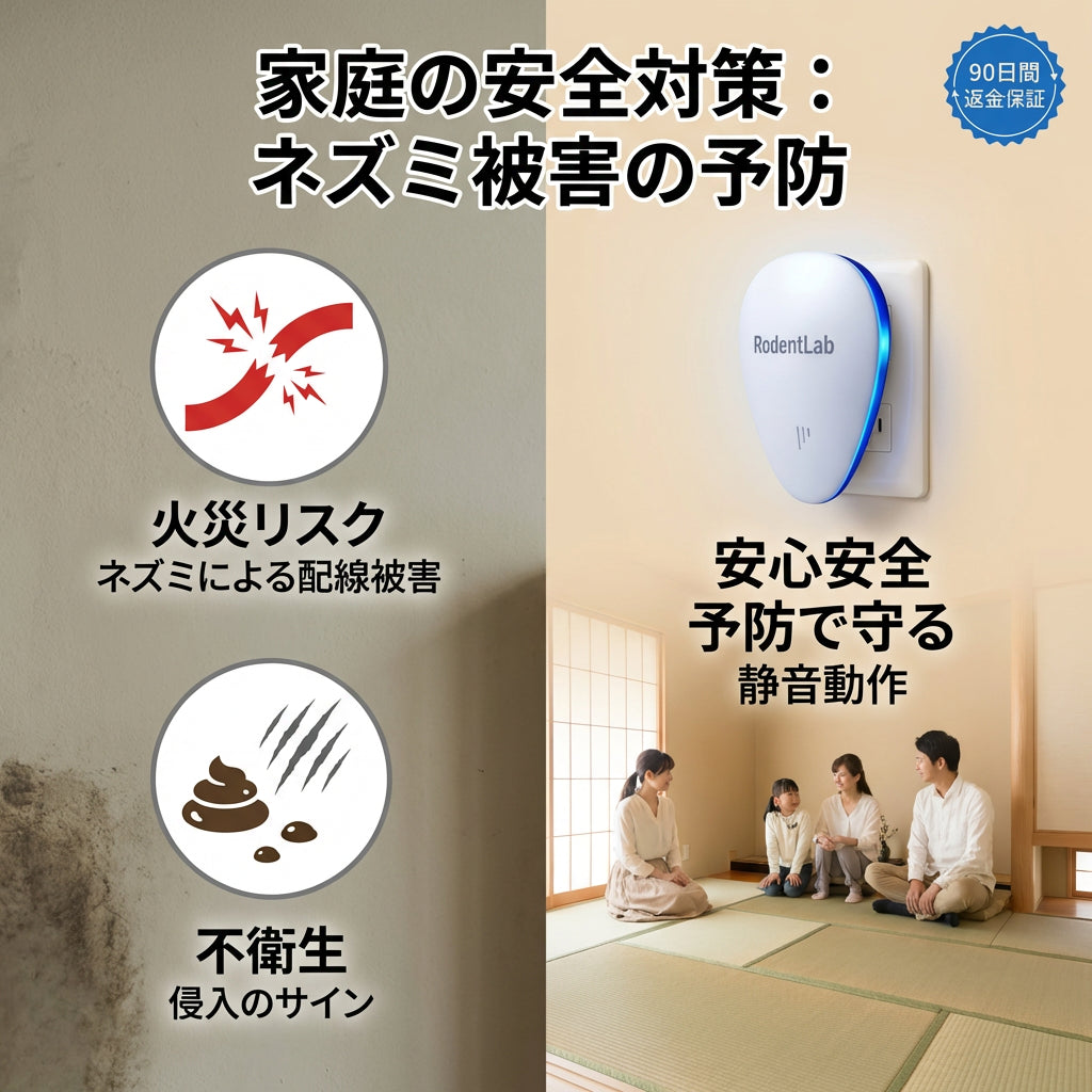 ネズミによる配線火災リスク 注意喚起