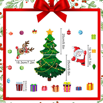 クリスマスデザインのマグネットステッカー