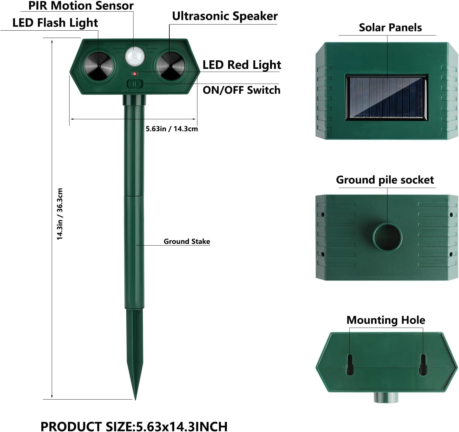 UltraSonic Solar Deer Repellent