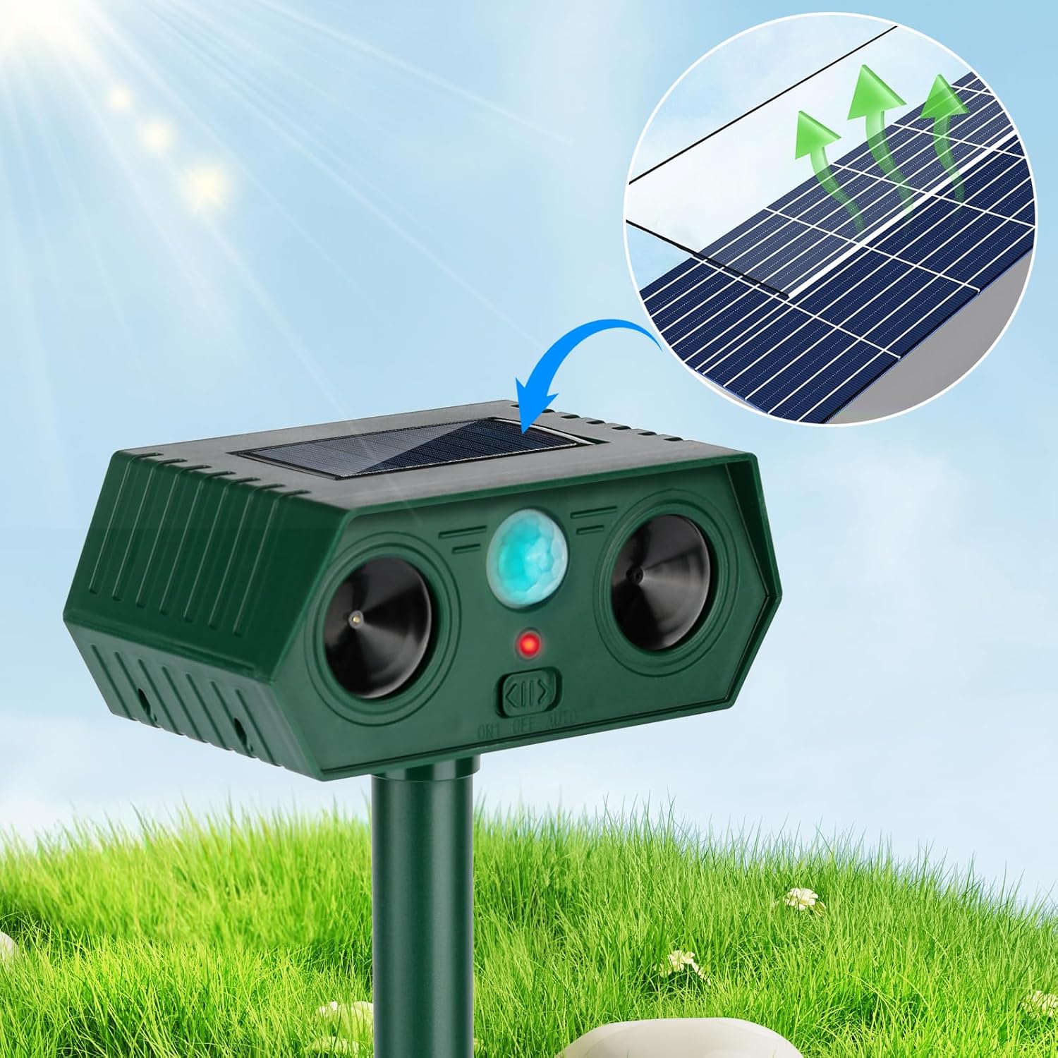 UltraSonic Solar Deer Repellent