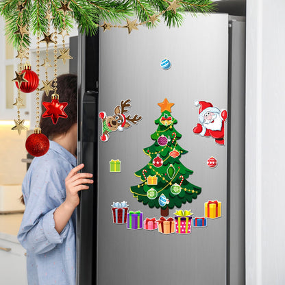 クリスマスデザインのマグネットステッカー