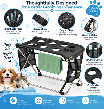 PawSpa pet grooming stand – features