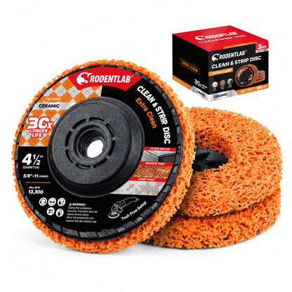 Stripping Discs 4-1/2" Paint & Rust Removal Wheels for Angle Grinder, Clean and Remove Coatings, Scaling, Welds and Oxidation