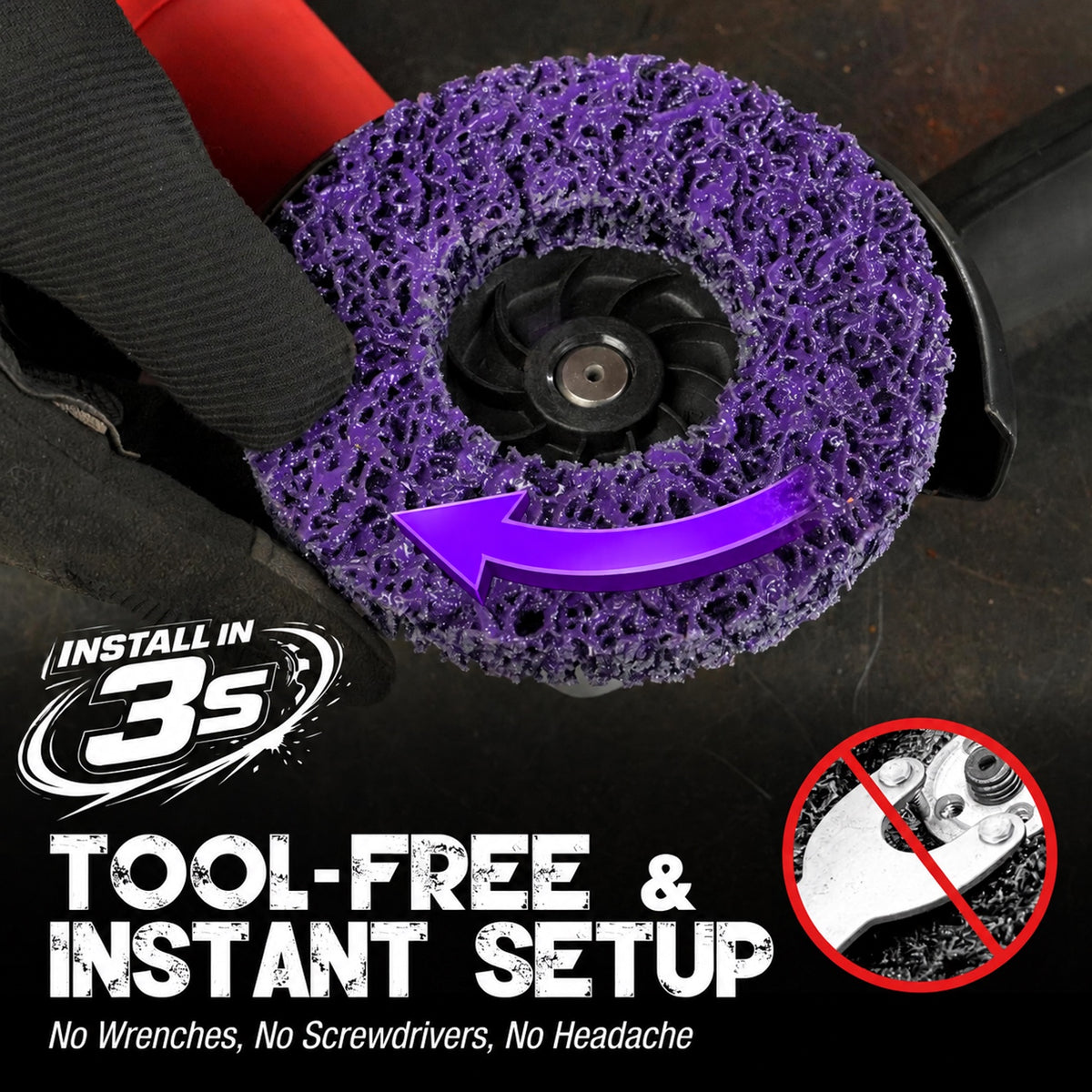 Stripping Discs 4-1/2" Paint & Rust Removal Wheels for Angle Grinder, Clean and Remove Coatings, Scaling, Welds and Oxidation
