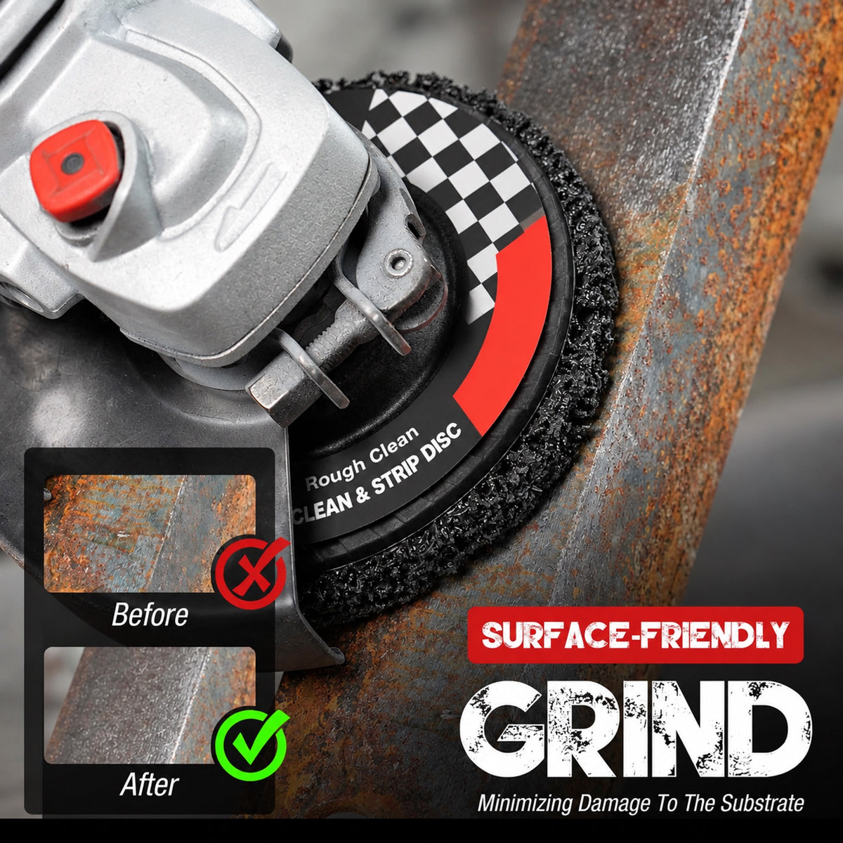 Stripping Discs 4-1/2" Paint & Rust Removal Wheels for Angle Grinder, Clean and Remove Coatings, Scaling, Welds and Oxidation