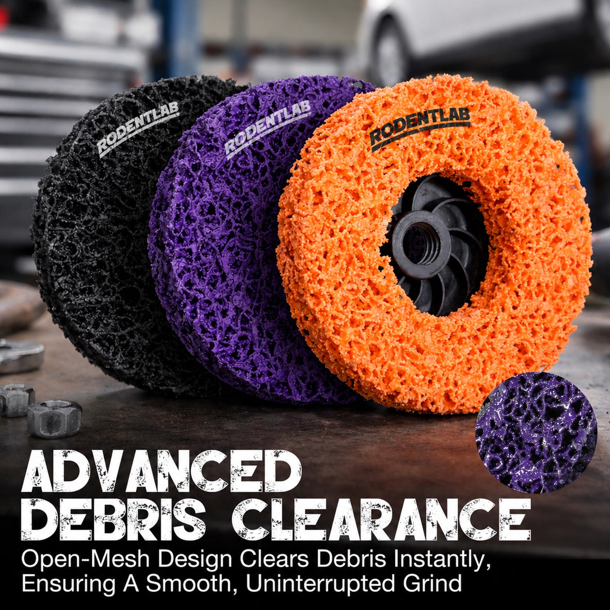 Stripping Discs 4-1/2" Paint & Rust Removal Wheels for Angle Grinder, Clean and Remove Coatings, Scaling, Welds and Oxidation