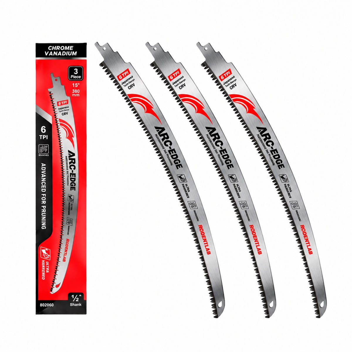 Tree Trimming/Wood Cutting – Japanese Teeth Arc Edge 6 TPI Reciprocating Saw Blade