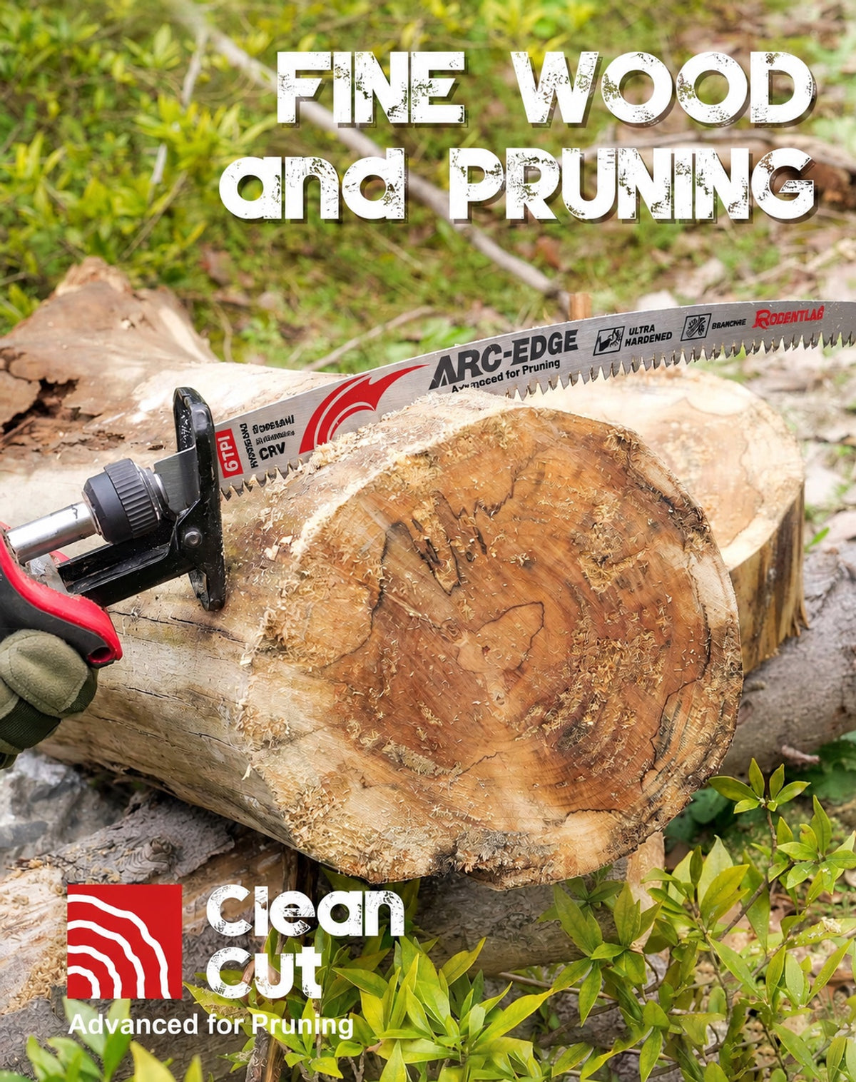 Tree Trimming/Wood Cutting – Japanese Teeth Arc Edge 6 TPI Reciprocating Saw Blade