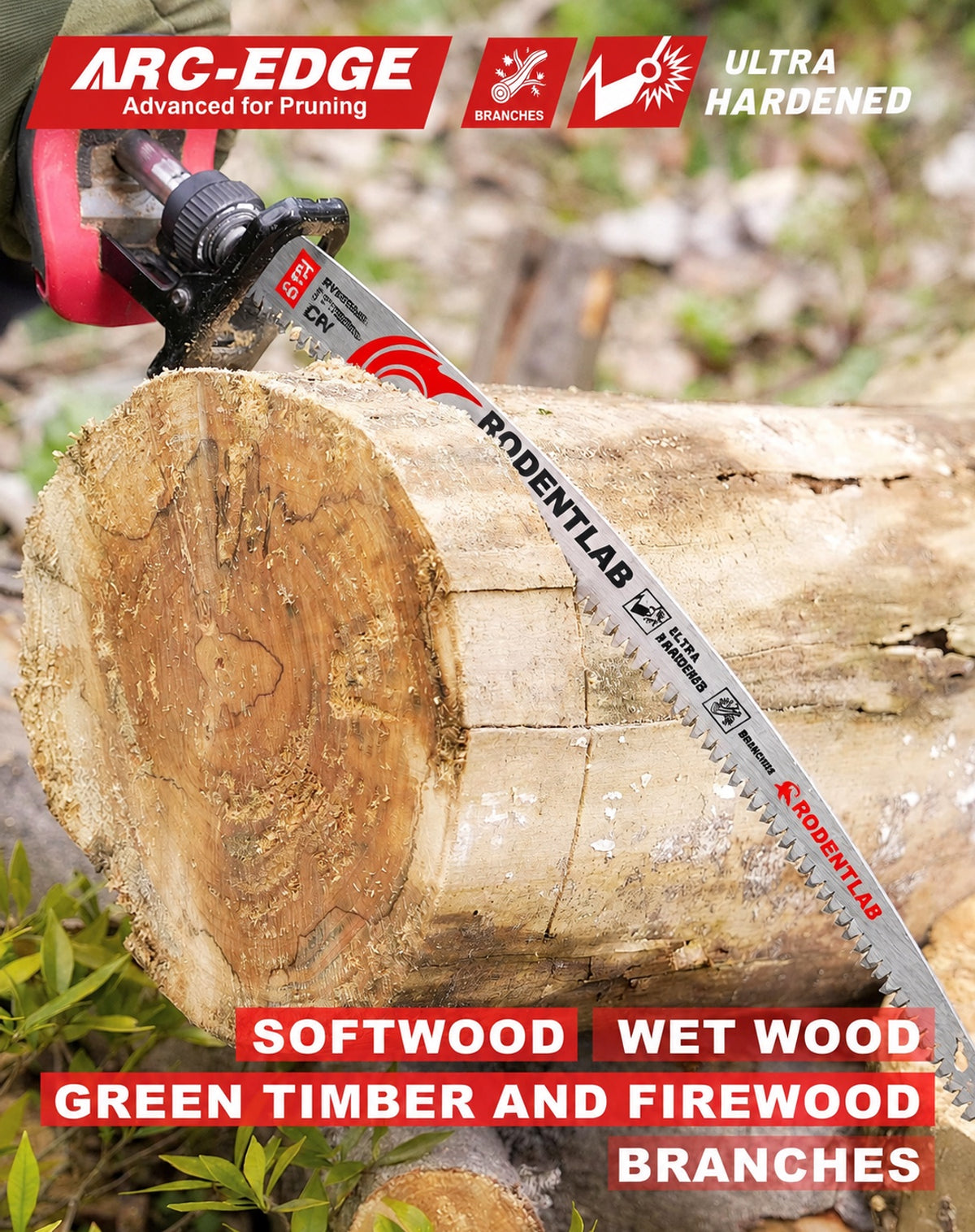 Tree Trimming/Wood Cutting – Japanese Teeth Arc Edge 6 TPI Reciprocating Saw Blade