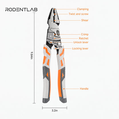 Heavy-Duty Self-Locking Ratchet Grip Pliers