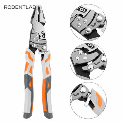 Heavy-Duty Self-Locking Ratchet Grip Pliers