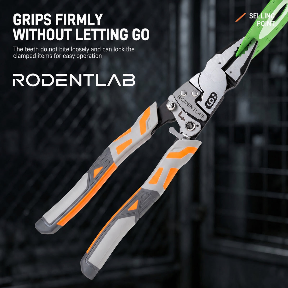 Heavy-Duty Self-Locking Ratchet Grip Pliers