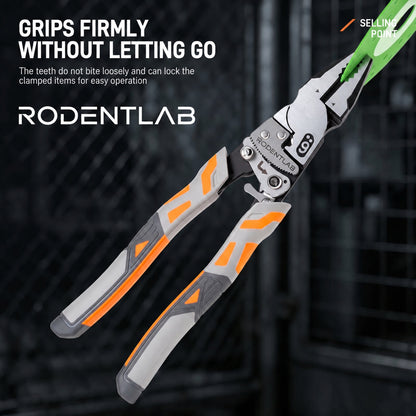 Heavy-Duty Self-Locking Ratchet Grip Pliers
