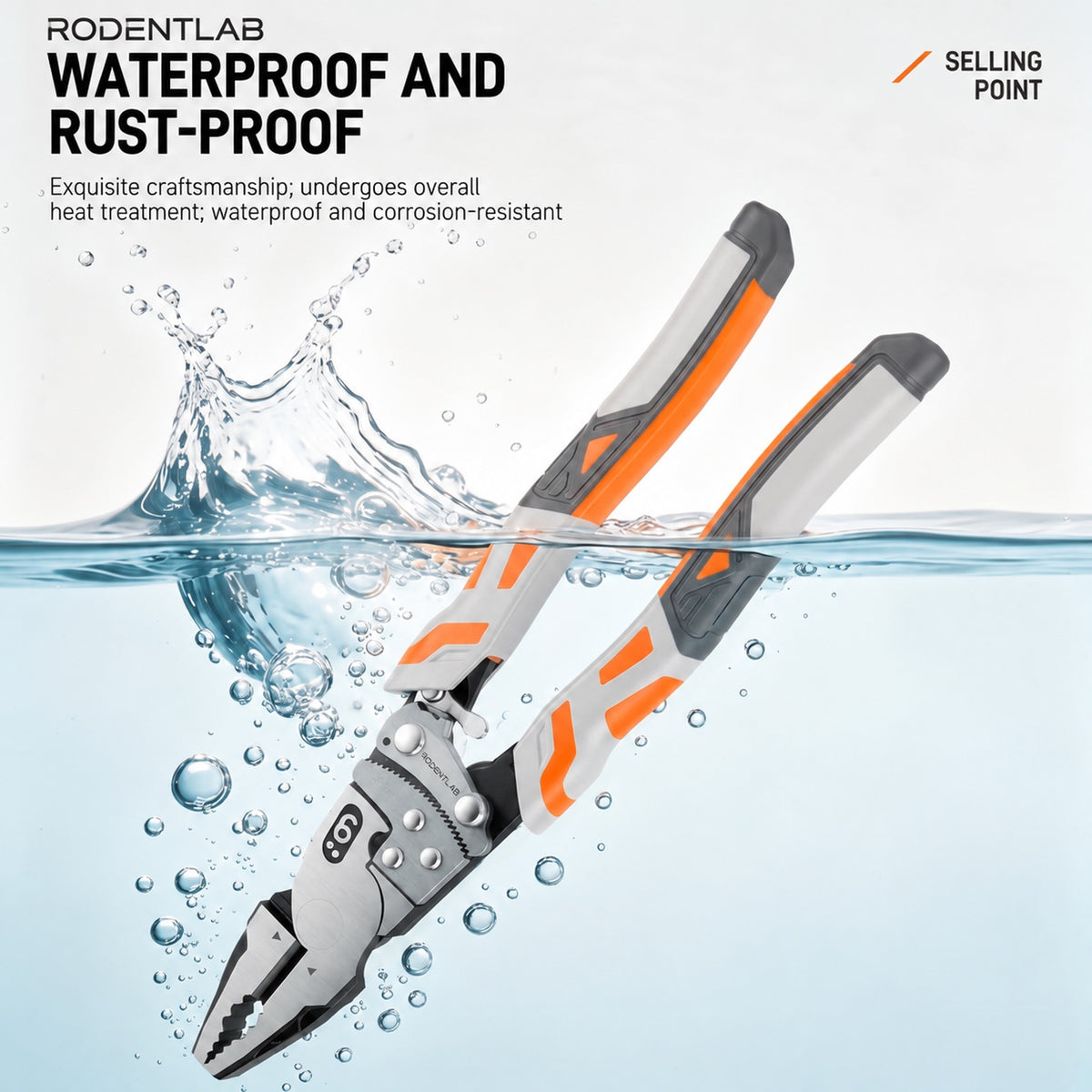 Heavy-Duty Self-Locking Ratchet Grip Pliers