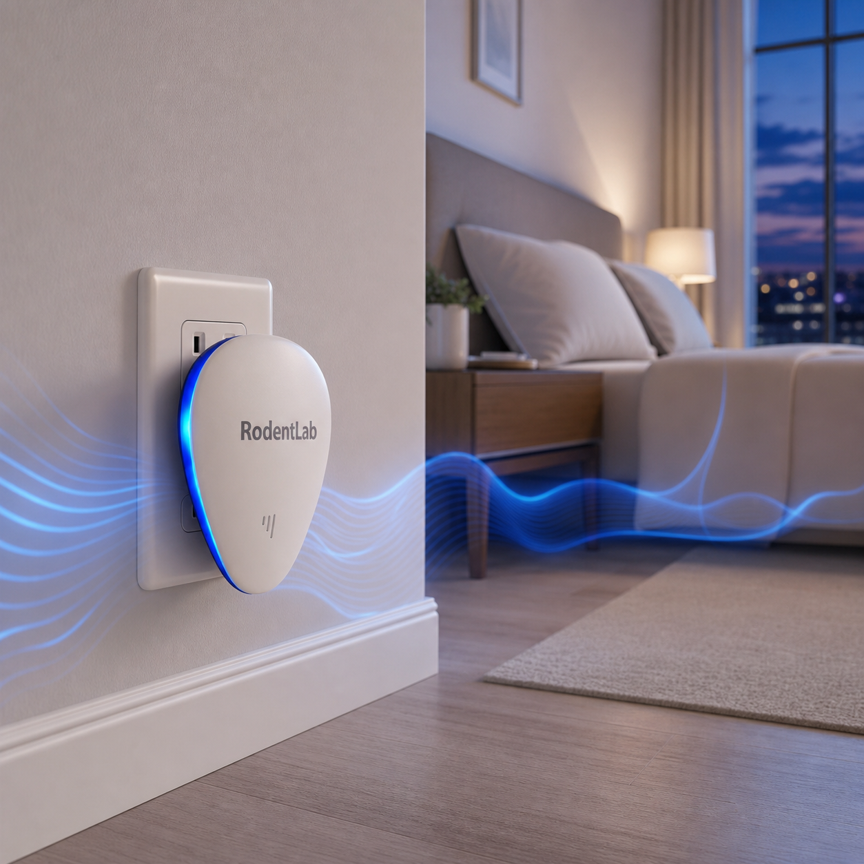 RodentLab plug-in wave coverage bedroom